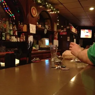 a man sitting at the bar