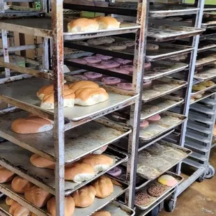 Fresh bread and pastries