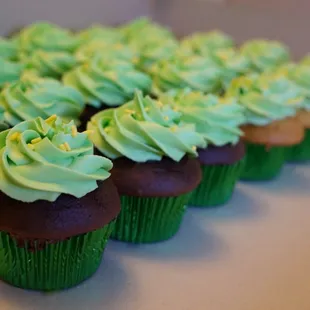 Green Cupcakes