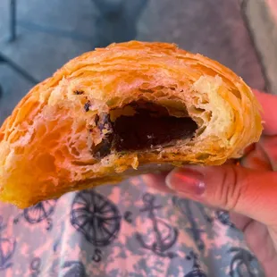 Chocolate croissant- very flaky and light