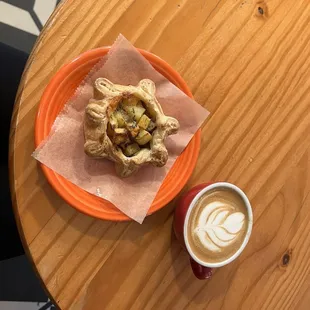 Pastiche Galette and Cappuccino.