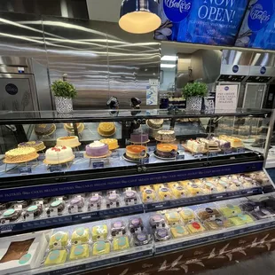 a display of cakes and pastries
