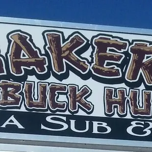 a sign for a pizza shop