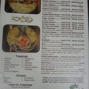 Menu page 2