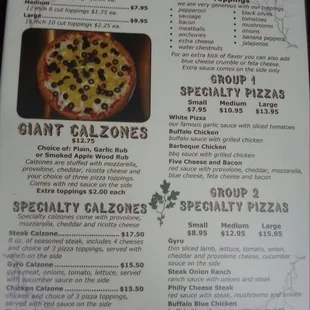 Menu page 4