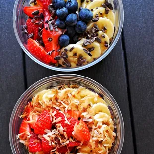 Baker's Crust Bagel offers two acai bowls, the Bennett Bowl and the PB &amp; No J Bowl!