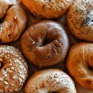 food, bagels, bagel