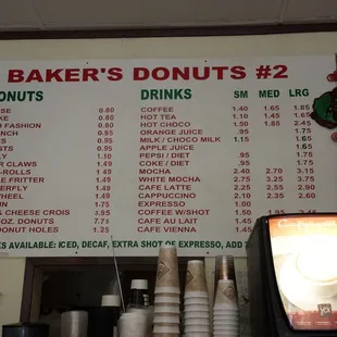 the menu