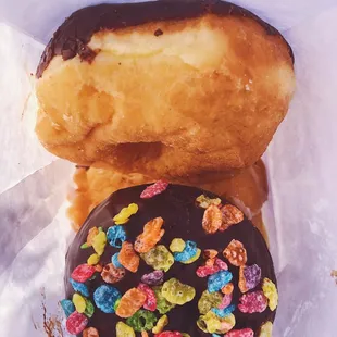 gave a free cereal donut  :)