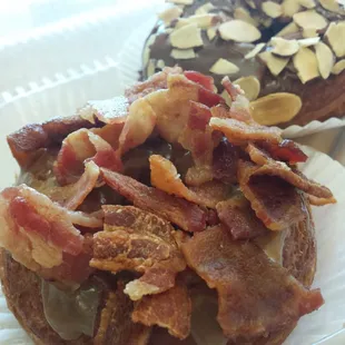 Maple Bacon Cronut and Chocolate Almond Cronut