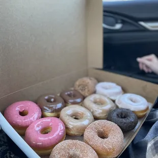 Assortment of donuts from Baker&apos;s Dozen Donuts