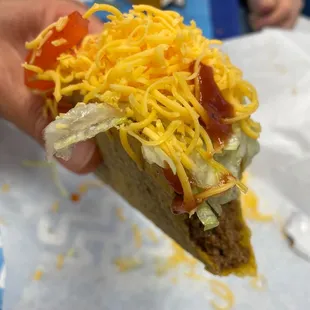 Taco xtra cheese xtra beef