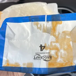 Bag that greasy taco was in