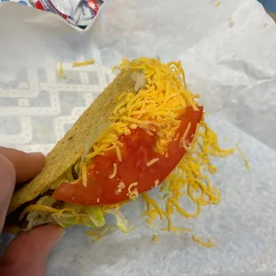 Taco xtra beef xtra cheese