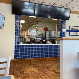 a view of the kitchen