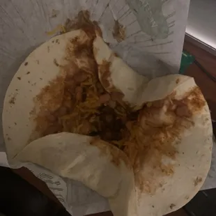 Veggies burrito? Where's the vegetables?