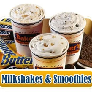 Hand-dipped real ice cream Milkshakes &amp; Smoothies in your favorite flavors.