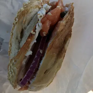 Bagel with lox!