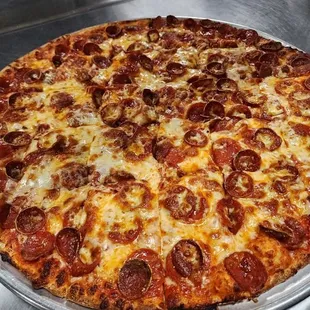 Totally pepperoni pizza!