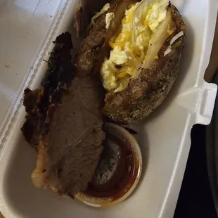 Loaded baked potato (to go)