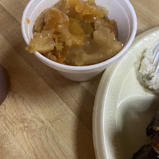 Peach cobbler