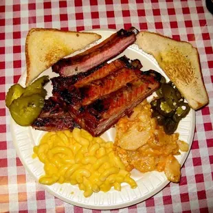 Rib Platter with Texas Toast, Mac &amp; Cheese and Scalloped Potatoes