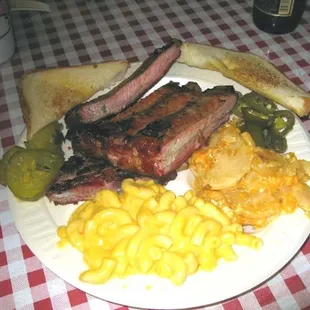 Rib Platter with Texas Toast, Mac &amp; Cheese and Scalloped Potatoes