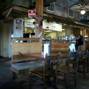 the interior of a restaurant