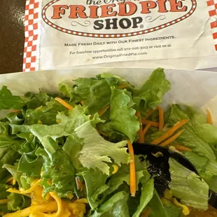 House salad!  And pie