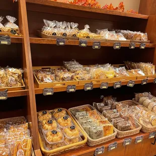 a variety of baked goods