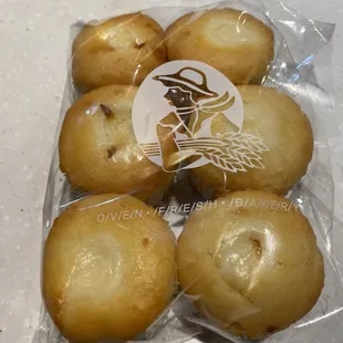 a bag of baked potatoes