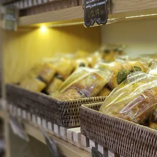 a variety of baked goods