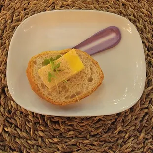 Salmon mousse n potato puree