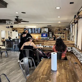 interior, sushi and sashimi