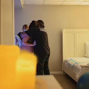 The Bakersfield birth centers birthing suite.