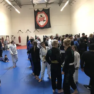 Group hug for promotion.