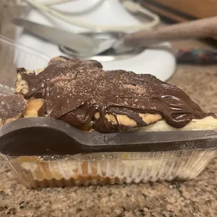 Twix cookie dough cheesecake