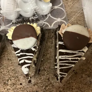 three different types of cheesecakes