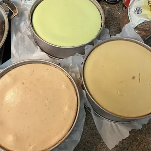 3 cheesecakes done with perfection