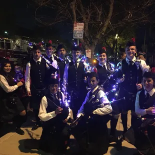 Bakersfield Christmas Parade 2017 - Highland Scots Pipes &amp; Drums #Bagpiper #PlaidUp #GoScots #KernCountyPipeBand