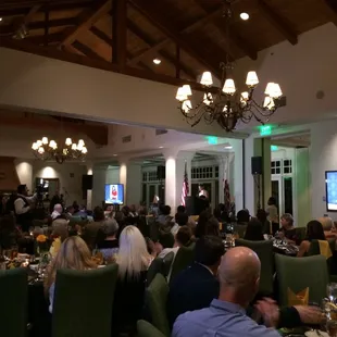 people sitting at tables