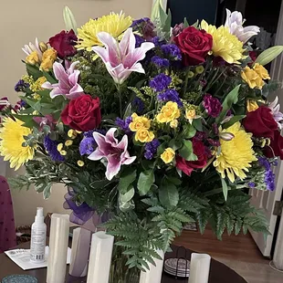 Rebecca my wife of 56 years Anniversary Bouquet