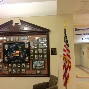 Wall dedicated to people who served