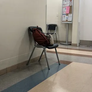 Sat in this chair for 2 hours, finally upgraded to a wheelchair only because I asked them to wipe one down for me.
