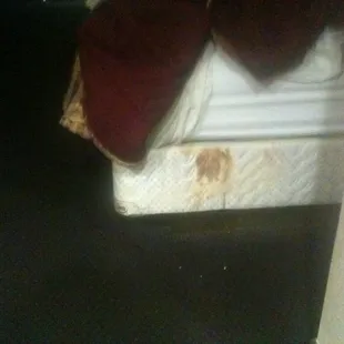 possible blood stain. didn't  have my forensic kit with me. ^_^