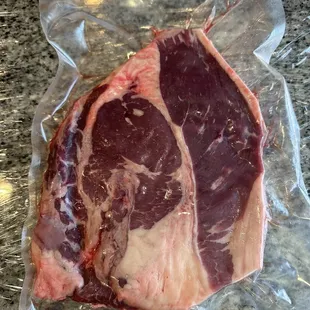 Whole sirloin steak with Picanha attached the best sirloin i've ever had!!!  Gorgeous outstanding meats here!!