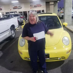 Jan 15 2018... my wife Shelley... VW.... We Love It.....