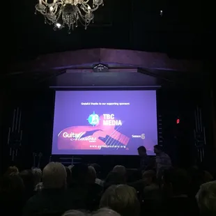 View from the audience