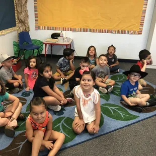 Enjoying preschool!