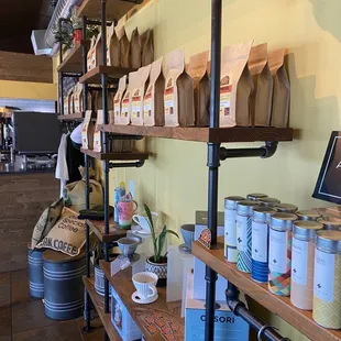 coffee selection and miscellaneous